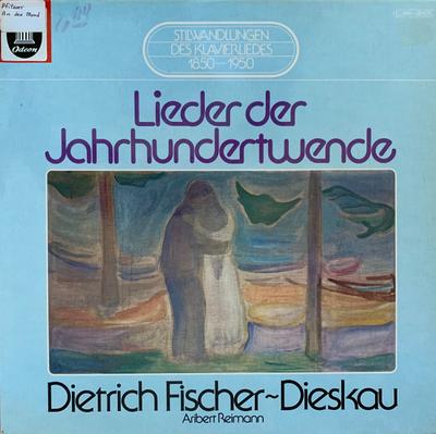 LP Record DIETRICH FISCHER-DIESKAU, ARIBERT R - Lieder Der Jahrhundertwende C06502675 His Master's Vo 1975 Germany Classical Used