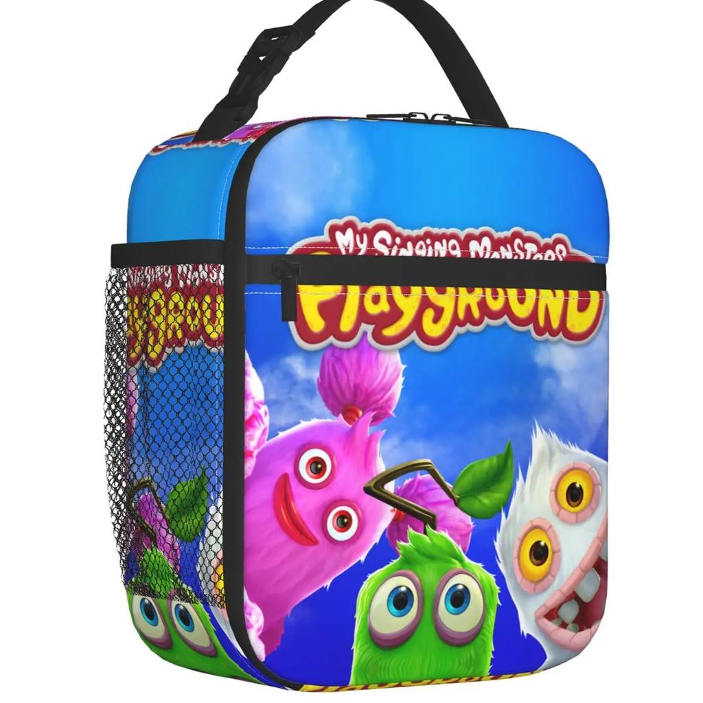 My Singing Monsters Characters Insulated Lunch Bag Leakproof Cartoon Anime Game Cooler Thermal Lunch Tote Kids School Children