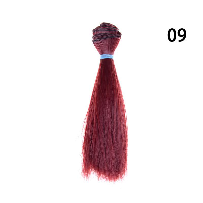 1 Stück 15 cm Länge natürliche Farbe dick 1/3/1/4 1/6 Bjd Perücken Puppenhaar