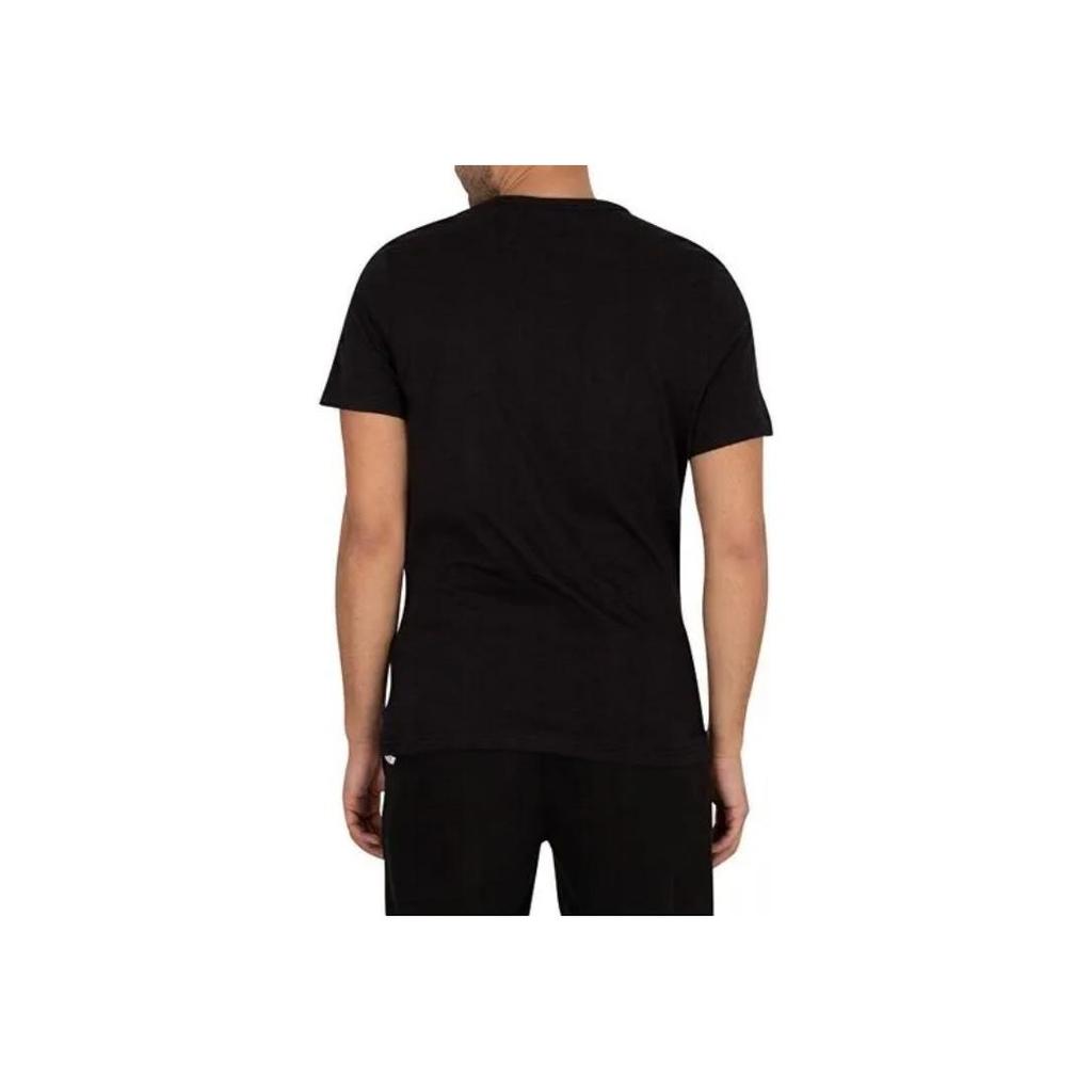 Calvin Klein Letter Print Straight Cut Round Neck Short Sleeve T-Shirt Men Tops Black NM2095E-UB1