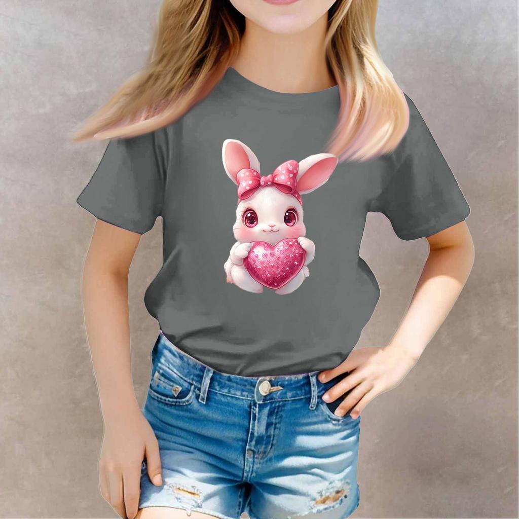 Småbarn Jente Gutt T-skjorter Barn Topp Gutter og Jenter Trykt kortermet T-skjorte