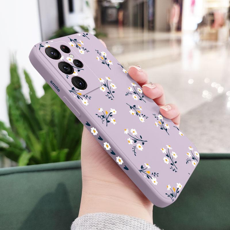 

Nice Flowers Phone Case For Samsung Galaxy S25 FE S24 S23 S22 S21 S20 S10 Ultra Plus Note 20 Ultra 10 9 Plus Cover S24
