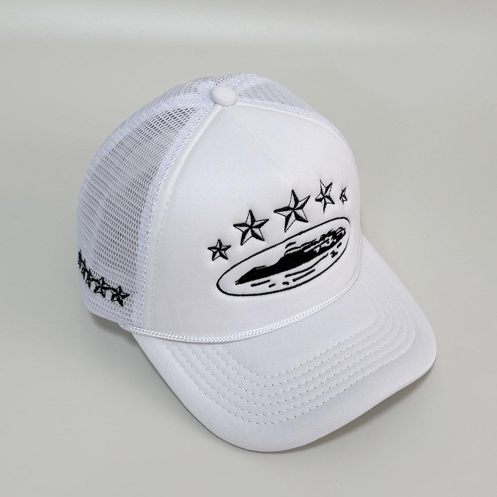 Corteiz CRTZ Five-Star Color Block Mesh Trucker Baseball Cap