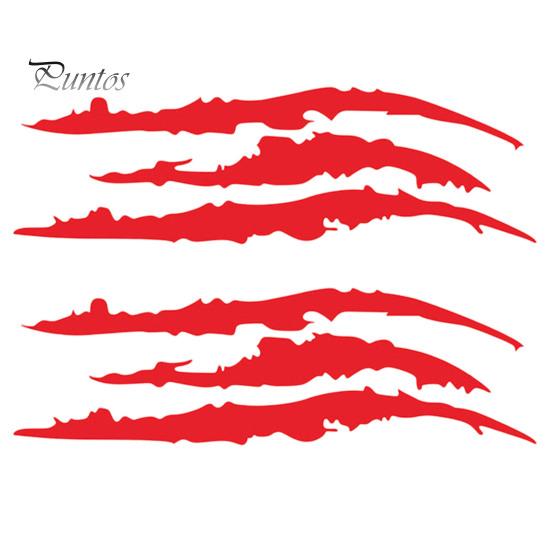 Sporty Car Exterior Trim 2Pcs Claw Mark Decals for Cars, Headlight Sticker, Stripes Waterproof Sticker Scratch Decal Sports Cars SUV Pickup