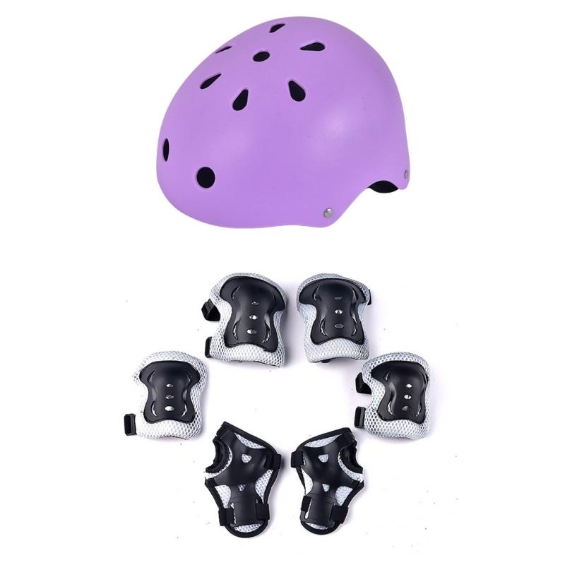 Teenager Ausrüstung Radfahren Knieschoner Knieschoner Ellbogenschoner Gleitbrett Kinder Outdoor Handgelenkschützer Rollschuhlaufen Helme Sets