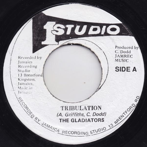 7inch Record GLADIATORS Tribulation Tribulation Pt.2 NONE Studio One Jamaica Reggae Ska Dub Used