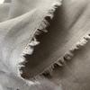 Linen Thin Fabric for Crafts and Handmade Masks 100% (Gray, 200cm)