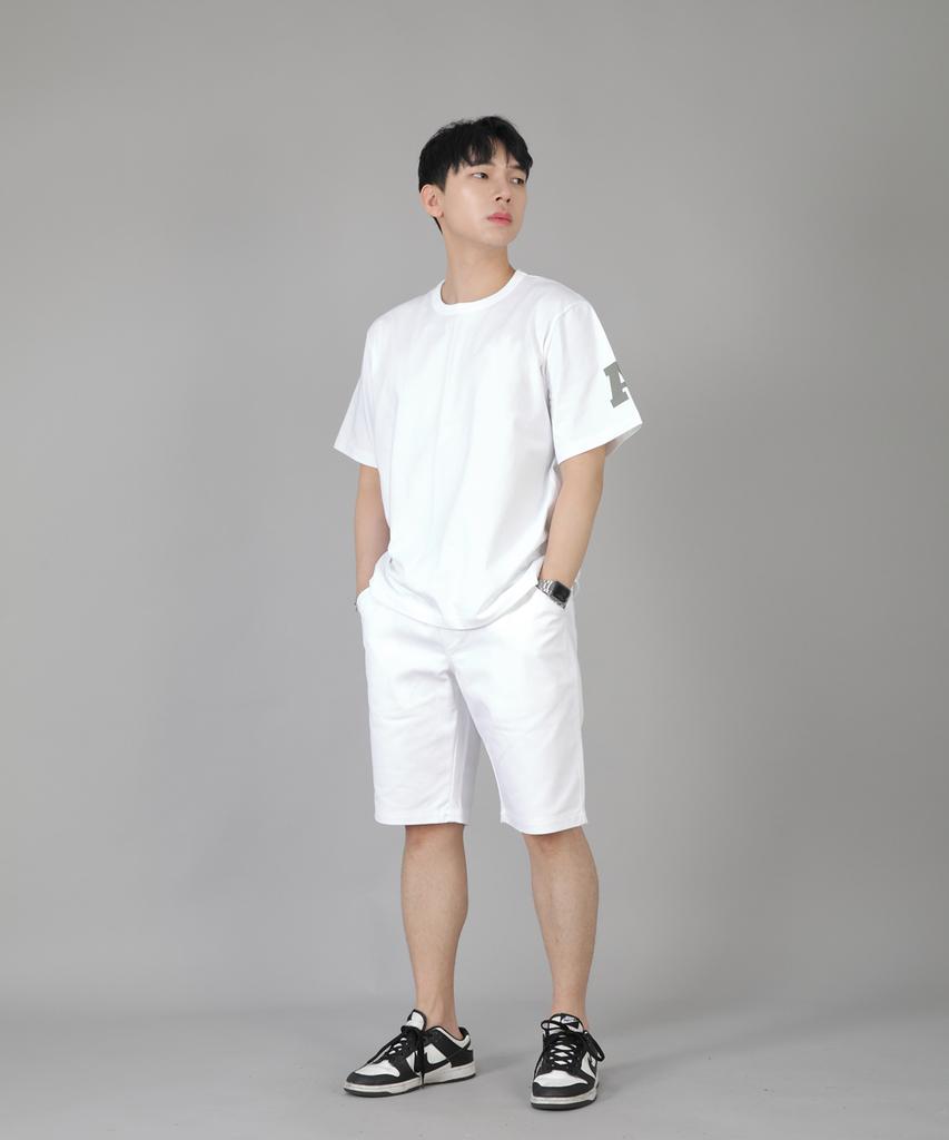 Seinteukeulu Regular Shorts Eres-351 White
