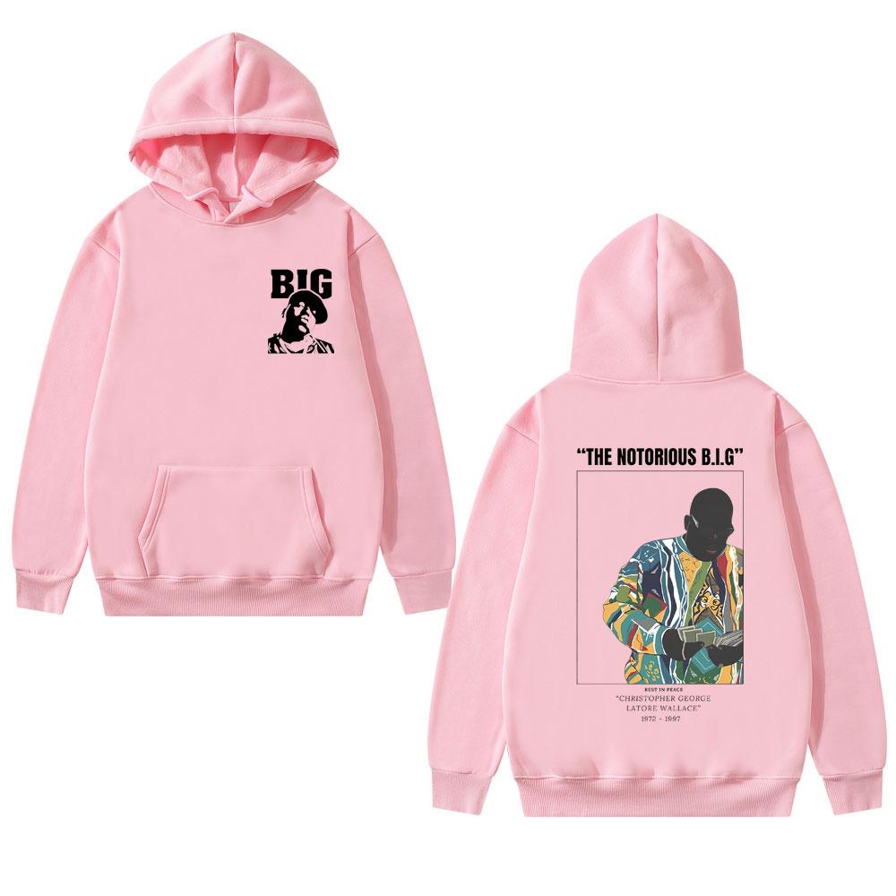 Hot Sale The Notorious Big Hoodie Biggie Smalls Double Sided Print Pullover Men Women Fashion Hip Hop Oversized Hooded Tracksuit
