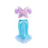 2024 Girls Mermaid Split Dress Dress Sequin Suspender Princess Dress Bubble Sleeve Beach Fishtail Dress