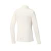 FILA Fitness Outdoor Sports Casual Simple Versatile UV Protection Slim Half-Zip Knitted Long Sleeve T-Shirt Women Tops White A51W541201FWT