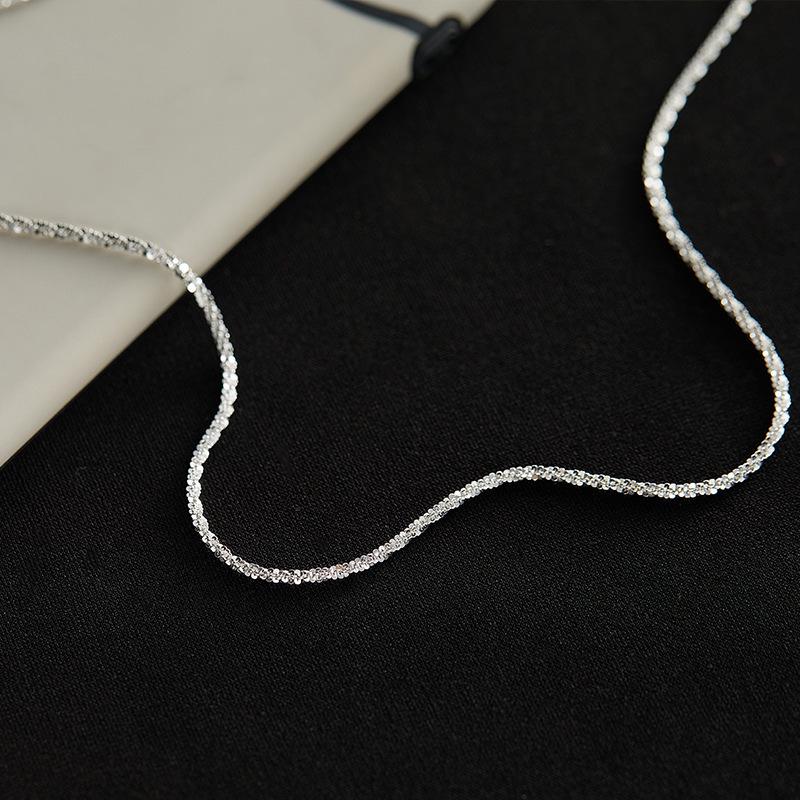 Elegant Sparkling Star Sequin Necklace for Women - Stylish Korean Collarbone Jewelry