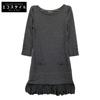 FOXEY 26052 Gray Nylon Skirt and Wool Knit Dress Dress 38 grayUsed