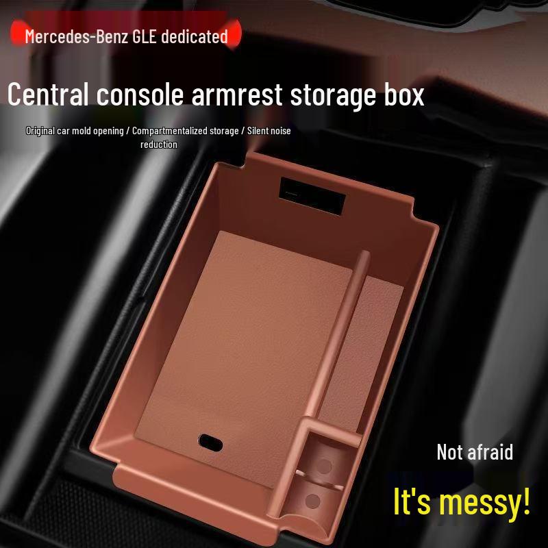 Silicone Storage Box for Mercedes GLE/GLS Center Console & Armrest