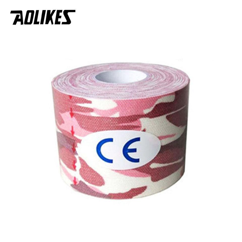 Aolikes 2 Size Kinesiology Tape Breathable Waterproof Sports Tape for Knee Muscle Pain Relief Athletic Recovery