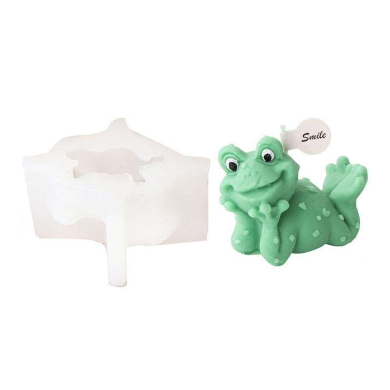 Cute Frog Candle Silicone Mold DIY Animal Candle Making Plasters Resin Soap Molds Christmas Gifts Craft Home Decorations