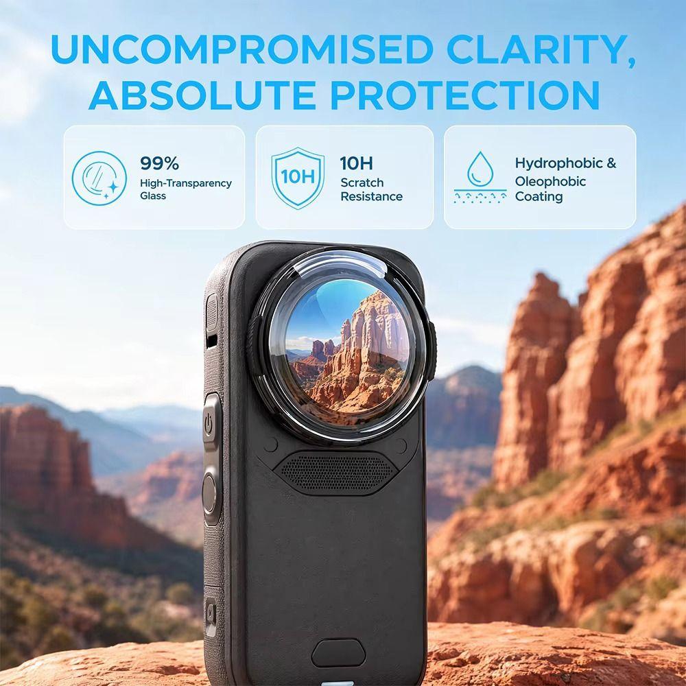 Removable Lens Protector Protective Lens Cap for Insta360 X6 Panoramic Camera Accessories