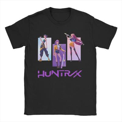 Herren Damen Huntrix Kpop Dämonenjäger Shirt Reines Baumwoll T-Shirt mit Aufdruck Kleidung Outfits