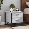 VidaXL Bedside Tables 2 Pcs Sonoma Grey 40x41x40cm Engineered Wood, Side Table, Nightstand, Accent Table 848511