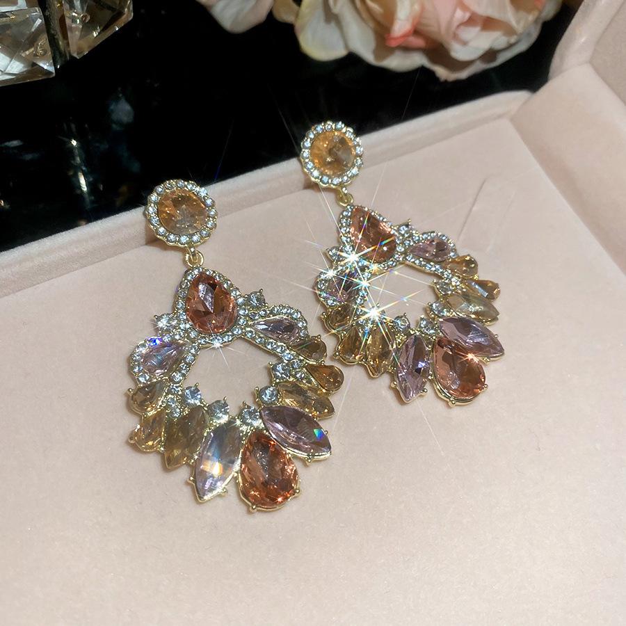 Silver Needle Water Drop Tassel Earrings - Light Luxury High-End Design for Women's Fashion.