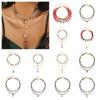 2/3/4pcs/set Cartoon Rice Beaded Chain Christmas Tree Cartoon Pendant Choker  Decoration