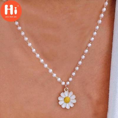 Hallo Daisy Choker Gothic Silber Farbe Anhänger Halsketten Schmuck Neue Trend Mode Schmetterling Nettes Geschenk Mädchen