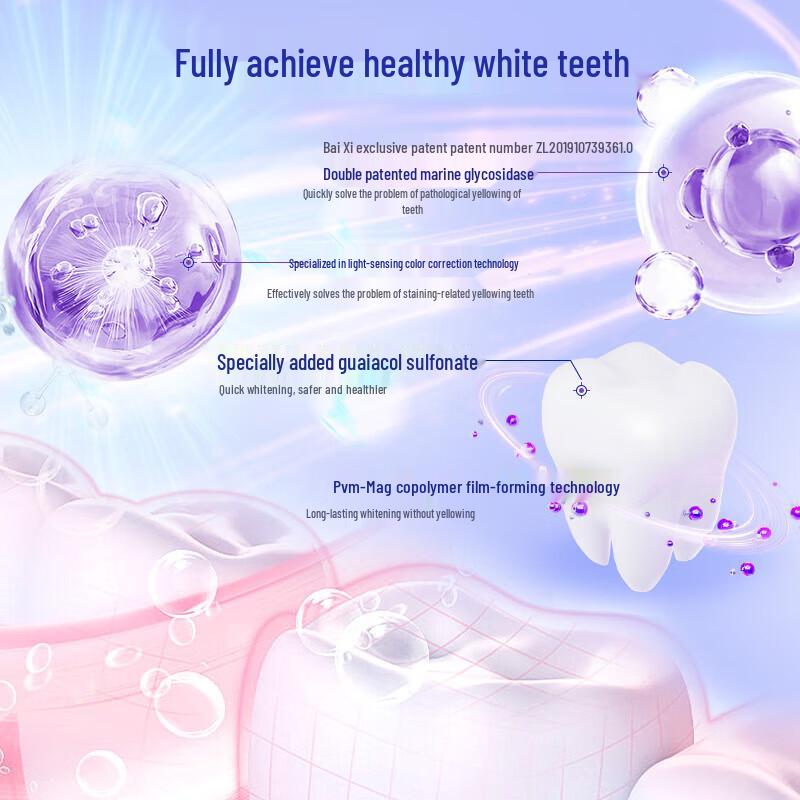 Baixi Purple Bulb Whitening Toothpaste