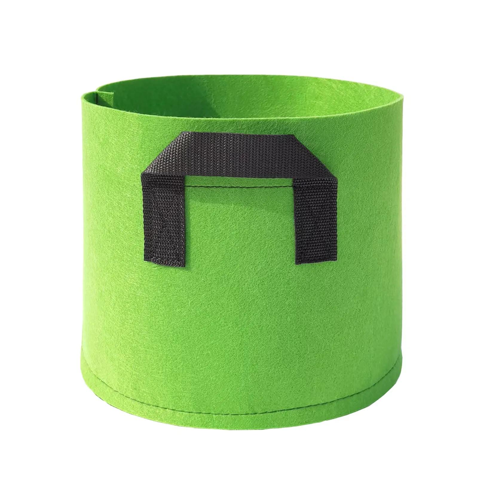 

Мешки для выращивания растений, утолщенные нетканые тканевые горшки с ручками, садовые сумки для посадки фруктовых деревьев и овощей, 3 шт./комплект S