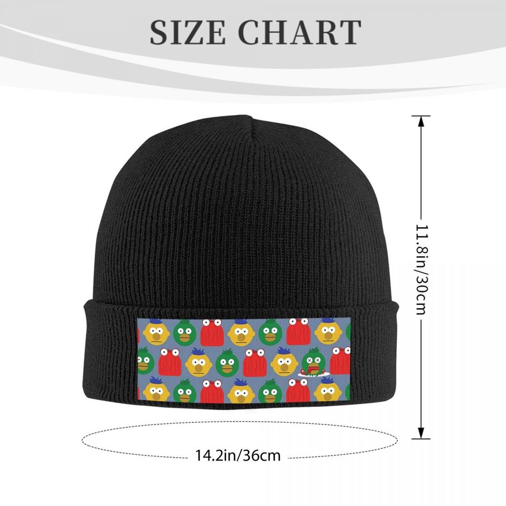 DHMIS Character Pattern Warm Knitted Cap Winter Knit Bonnet Hat Skullies Beanies Hip Hop Caps for Unisex