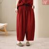 DIMANAF 2026 Plus Size Summer Pants Suits Women Sets Suits Linen Loose Tops Shirts Long Pants Cotton Loose Casual Clothing