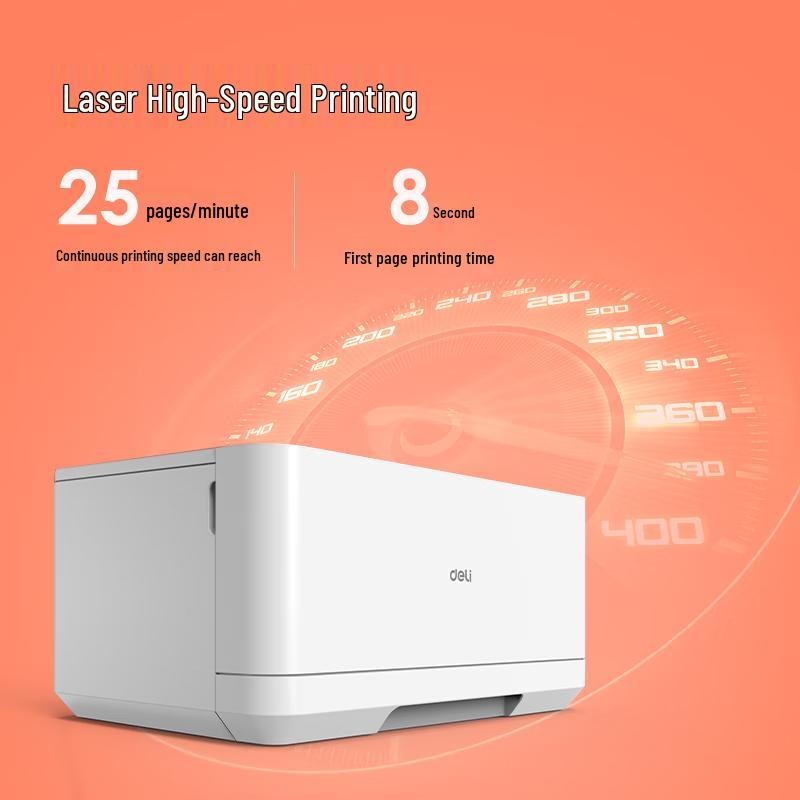 Deli P2000W A4 Duplex Wireless Mono Laser Printer CN plug (adapter included)