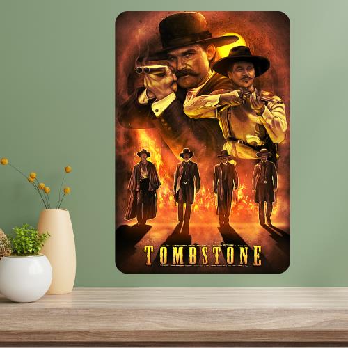 Tombstone Classic Movie Metal Poster Sign 20x30cm(7.8x11.8inch)
