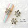 Create Beautiful Nail Designs with 10pcs Shimmering Snowflake Nail Charms Nail Decorations