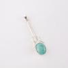 Rare Amazonite Gemstone 925 Sterling Silver Jewelry Handmade Women Pendant 1.79" PP-60-29