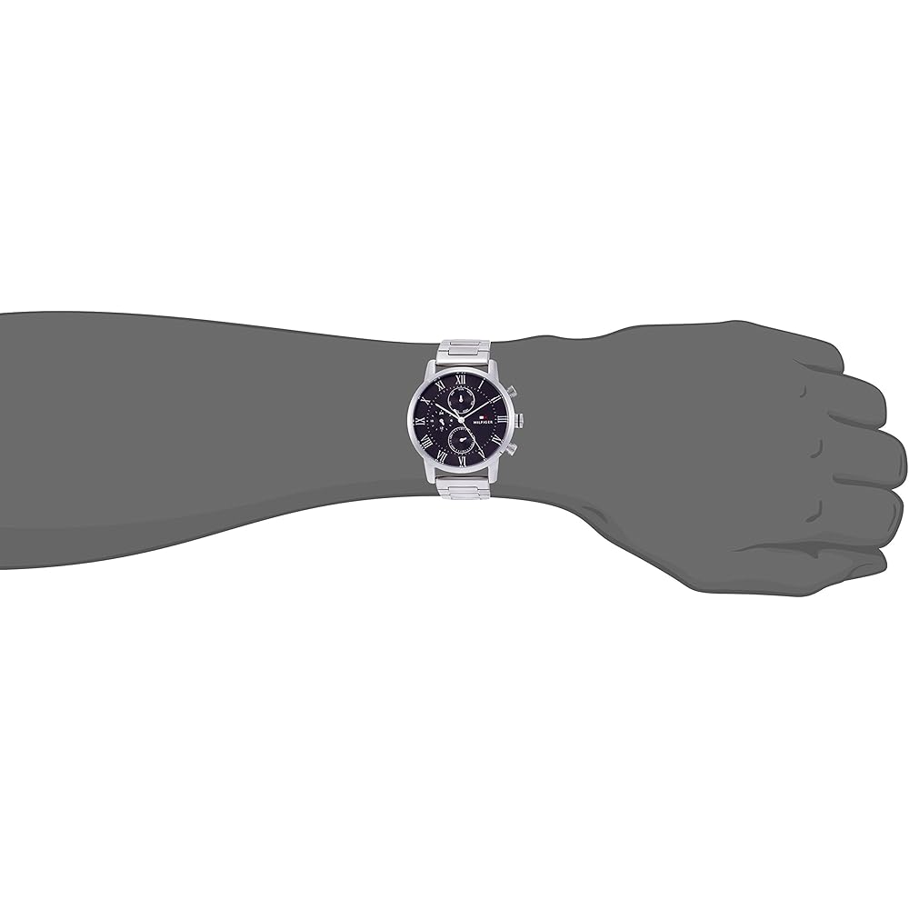 Tommy Hilfiger Men's Watch 1791397, Silver, Parallel Import