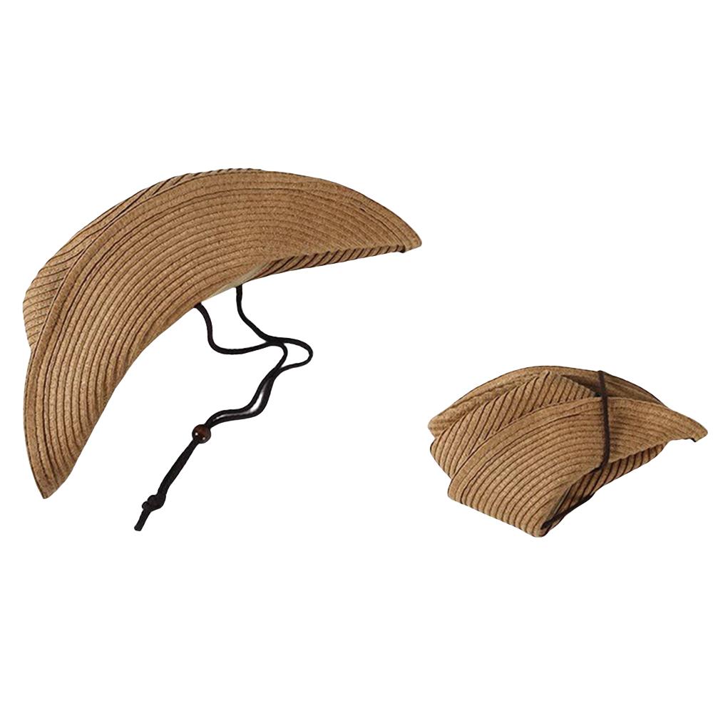 XXL Oversize Straw Sun Hat for Big Head Men Women Wide Brim UV Protection Panama Beach Hat Summer Fedora