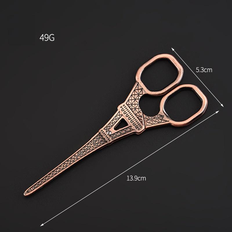 1ks Vintage Tower Nůžky Bronzová Barva Pokovená Nerezová Ocel Utility Nůž Řezačka na Papír Domácí DIY Umění Škola