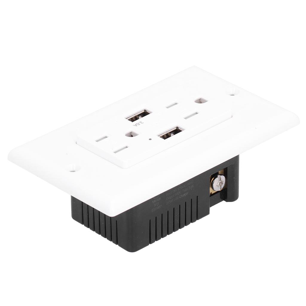 GFCI USB Slim Receptacle Outlet Ground Fault Circuit Interrupter AC125V LDURL15A A+A 3.6A