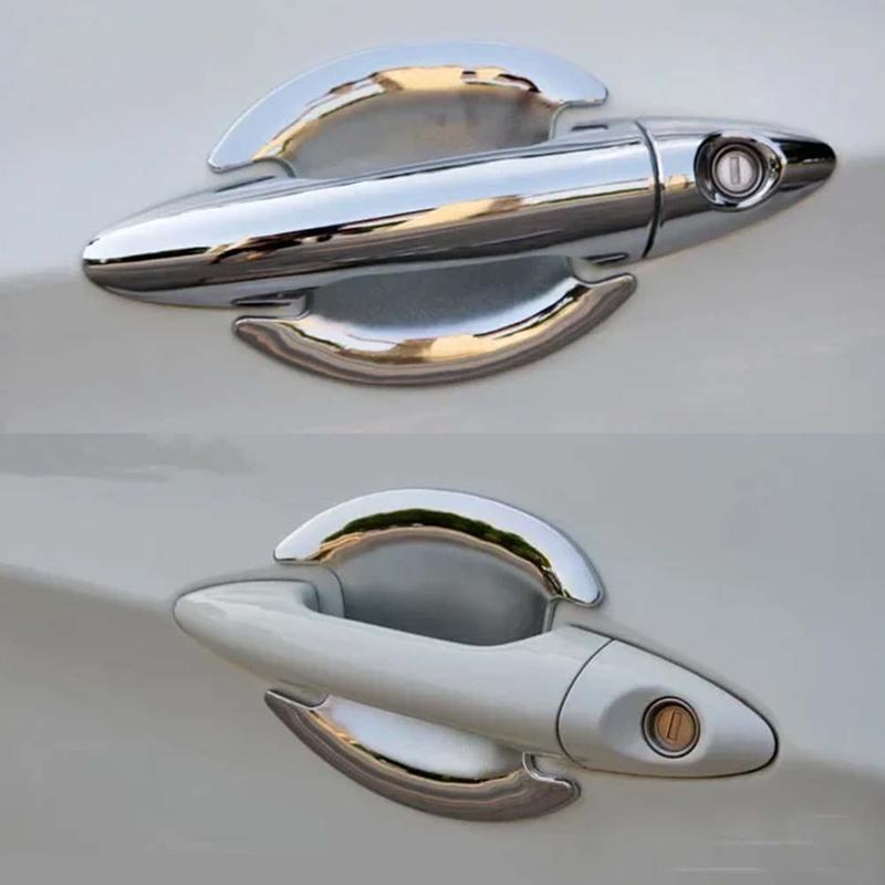 Car Upgrade Decoration Chrome Silver Door Bowl Handle Cover For Hyundai Accent Verna Solaris I25 2011-2017 Accessories