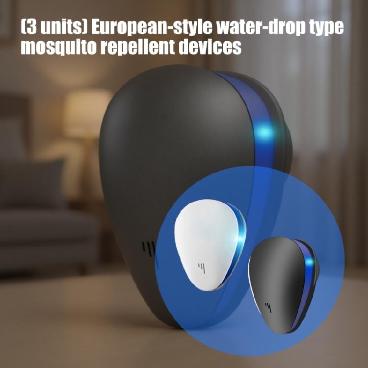 Ultrasonics Mosquitos Repeller Waterdrops Shape Safe Effective Mouses Control Device for Indoor and Outdoor Use