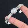 Friendship Day Deal Heart Chakra Natural Rose Quartz Wife New Bangle 925 Silver