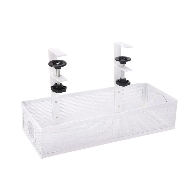 Kabelhåndtering under skrivebordet, Ingen skade på skrivebordet, Kabelorganisator for ståpult, Kabelhylle for ledningshåndtering under skrivebordet