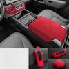 For Land Rover Defender 110, 90 version file handle cover, gear panel, armrest box cover, fur decoration modification 2022-2025