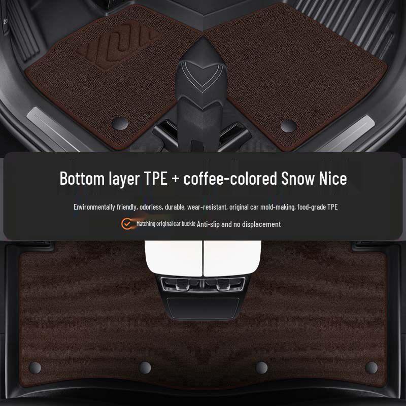 Changan Qiyuan A05/A07/Q05 Double Layer TPE Flannel Car Floor Mats Changan Qiyuan A05/2024-2025