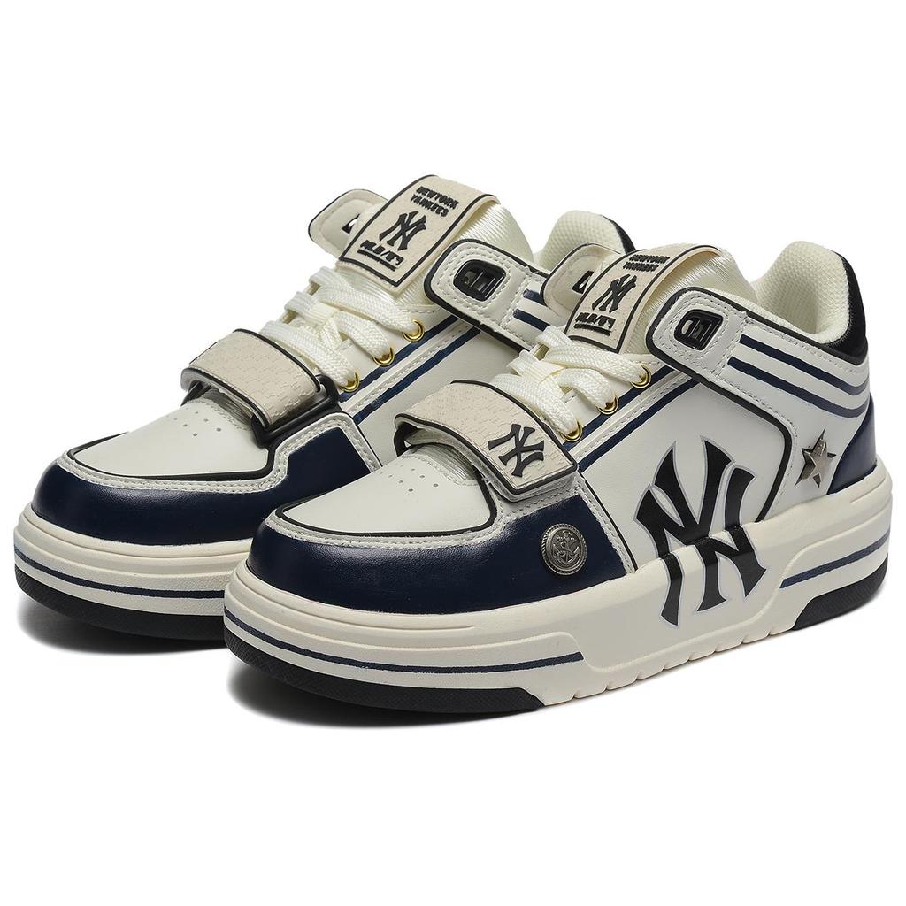 MLB Chunky Liner Coverage Thermal Slip Resistant Cushioning Mid top Skateboard Shoes Unisex Ecru 3ASXLMB3N-50BKS(Team54-)