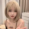 Eileen Bob Blonde Wig Natural Fluffy Feel Ladies Wig Straight Small Face Effect Net Included
