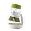 Multifunctional Pressing Cleaning Brush, Soap Dispensing Palm Brush Storage Set, Kitchen Brush with Holder, Multifunctional Pressing Cleaning Brush