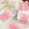 Pink Bow Knot Thank You Stickers - Rose Flower Gift Packaging Seals