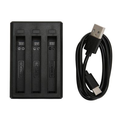3 Channel Battery Charger Smart Safe Fast Battery Charger Hub with LED Indicator for Insta360 ONE X2 Camera