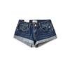 2025 Sommer Damen Retro Niedrige Taille Ausgefranster Saum Denim Hotpants